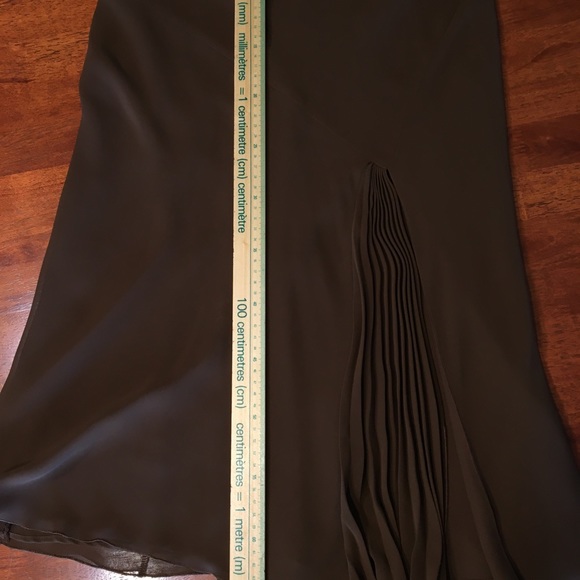 Brown polyester skirt - Picture 4 of 5